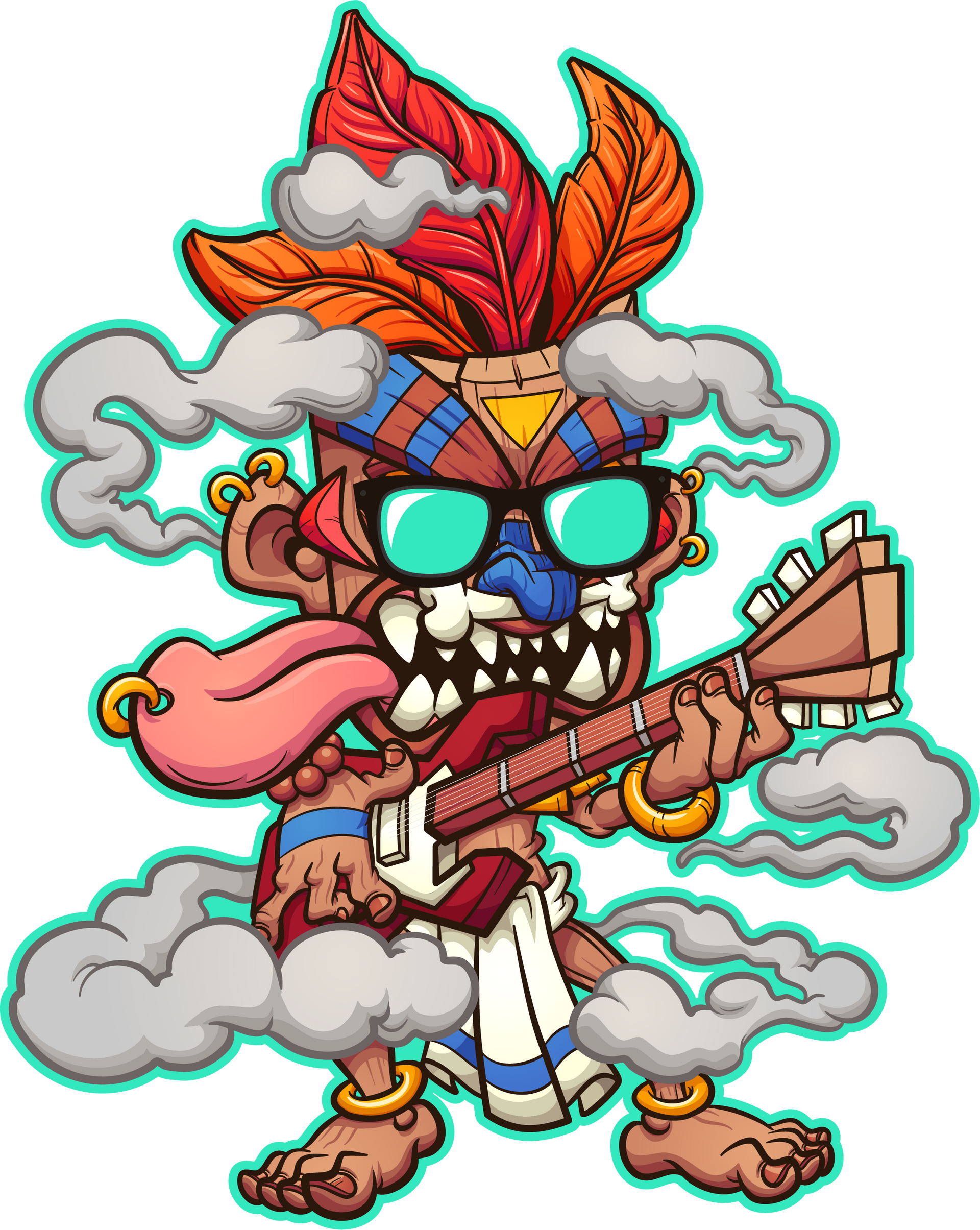 Tiki Guitar Player